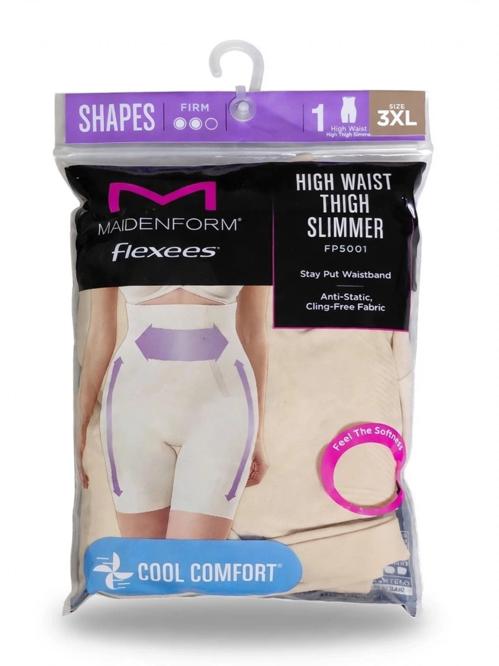 Maidenform Flexees High Waist Thigh Slimmer - Beige